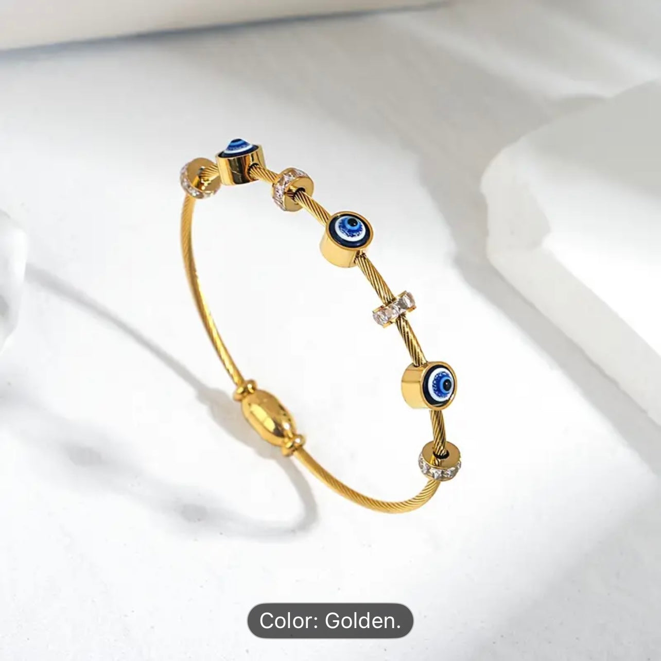 Evil Eye Charm Bangle