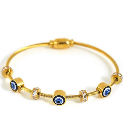 Evil Eye Charm Bangle