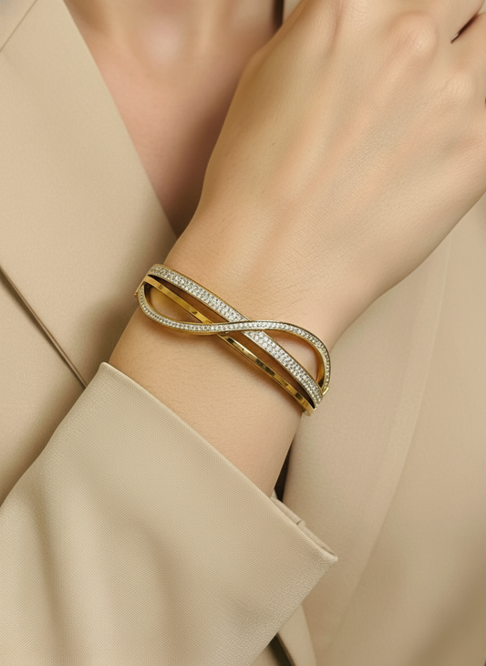 Infinity Sparkle Bangle