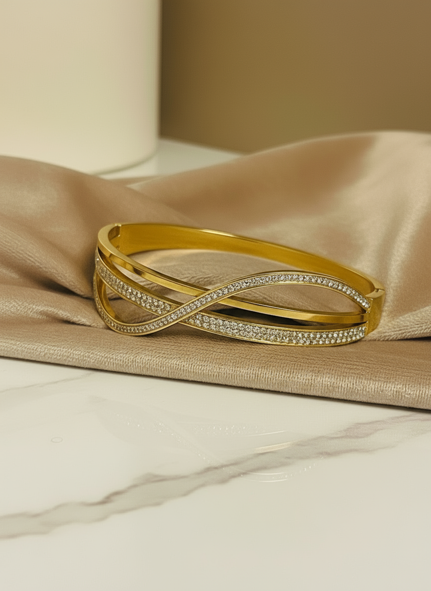Infinity Sparkle Bangle