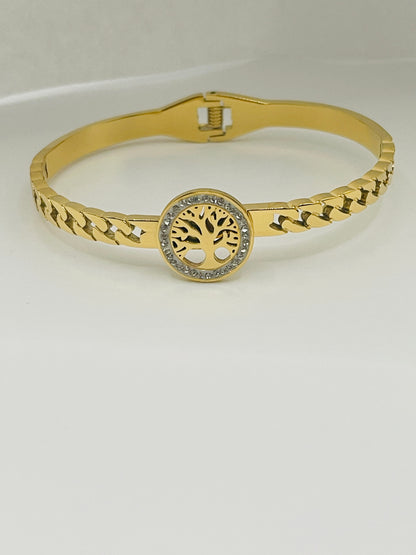 Golden Serenity Bangle
