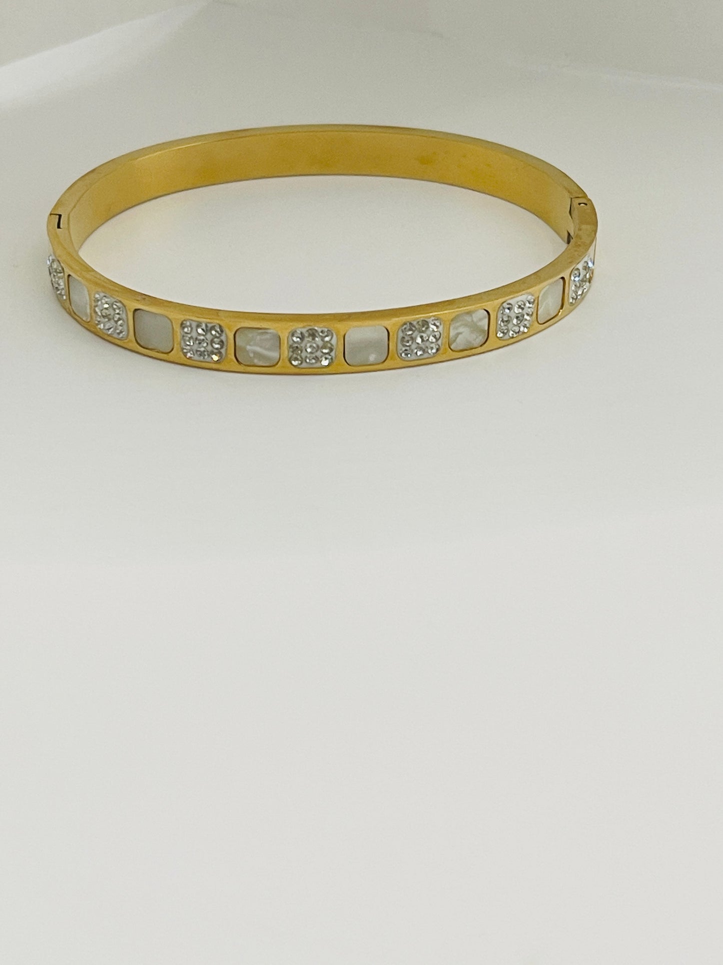 Mother of Pearl Check Cuff