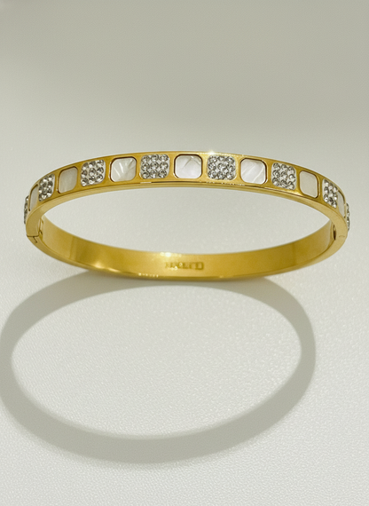 Mother of Pearl Check Cuff