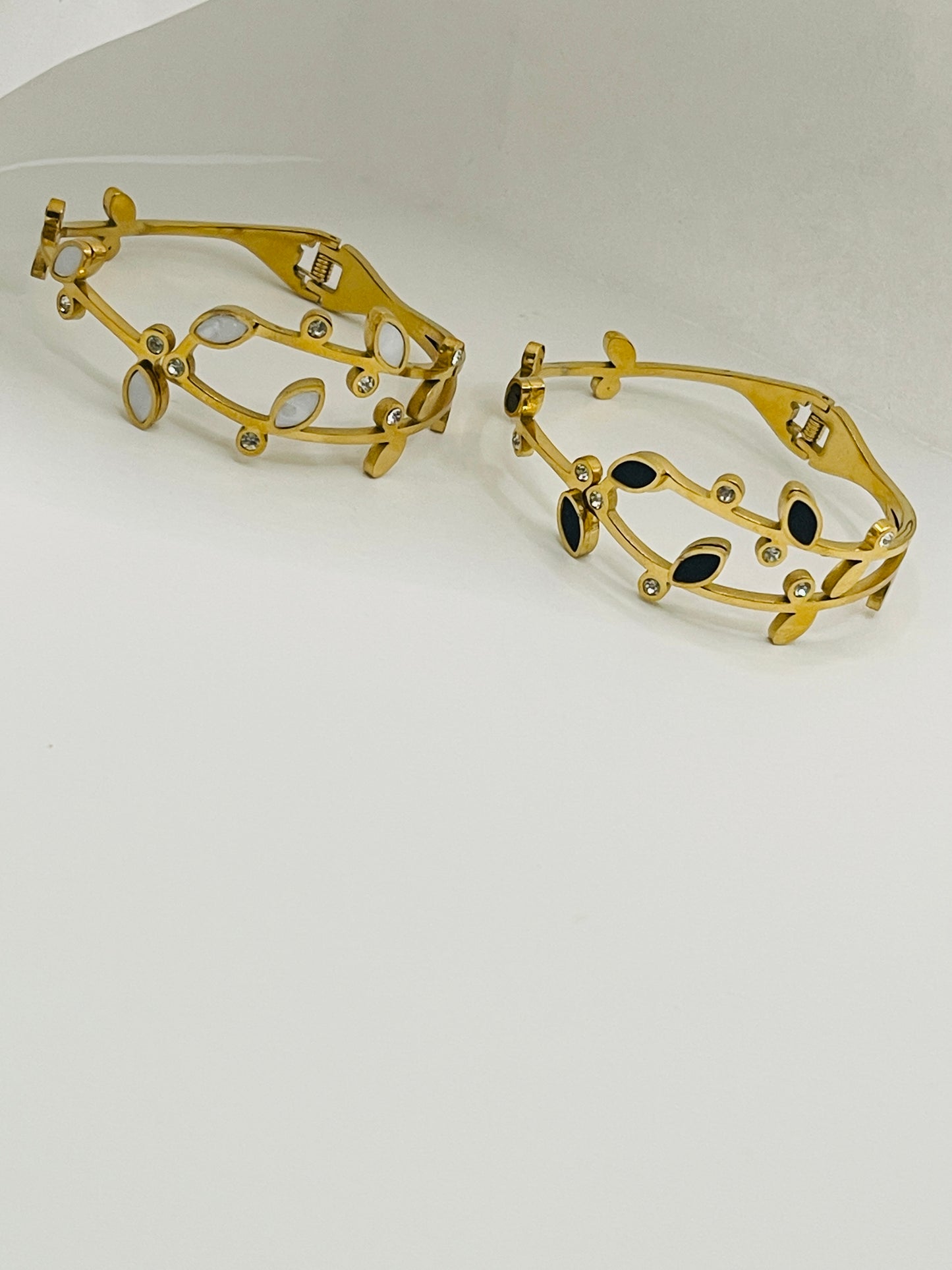 Vine Blossom Statement Bangle