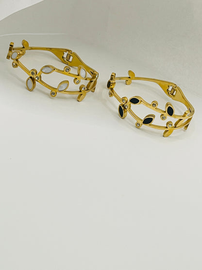 Vine Blossom Statement Bangle