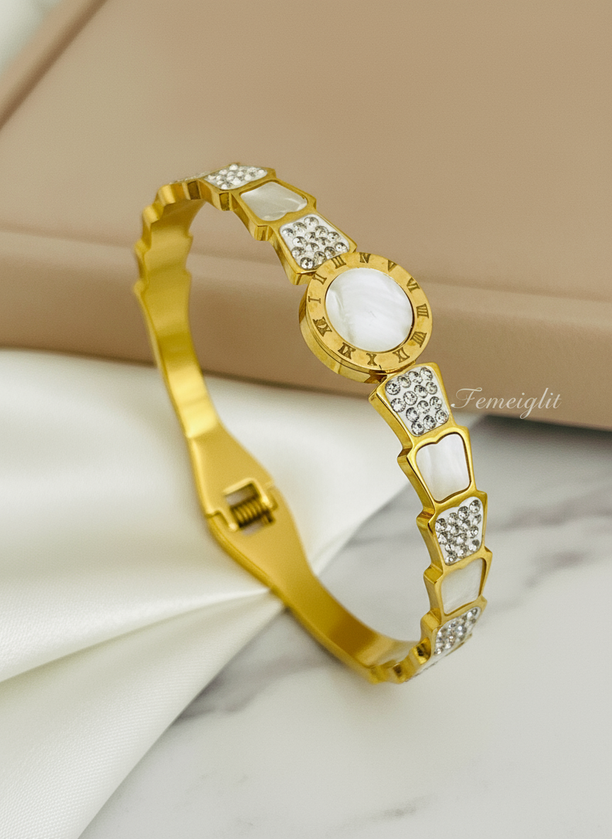 Roman Empress Gold Bangle