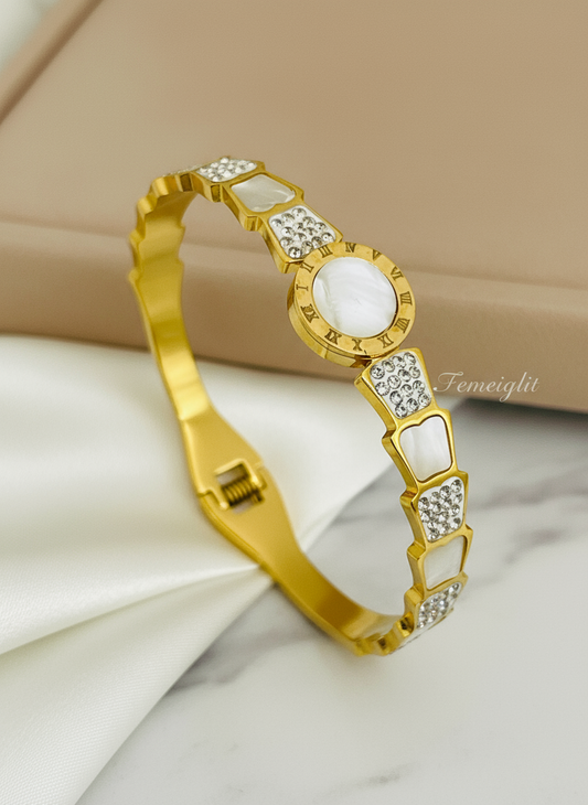 Roman Empress Gold Bangle