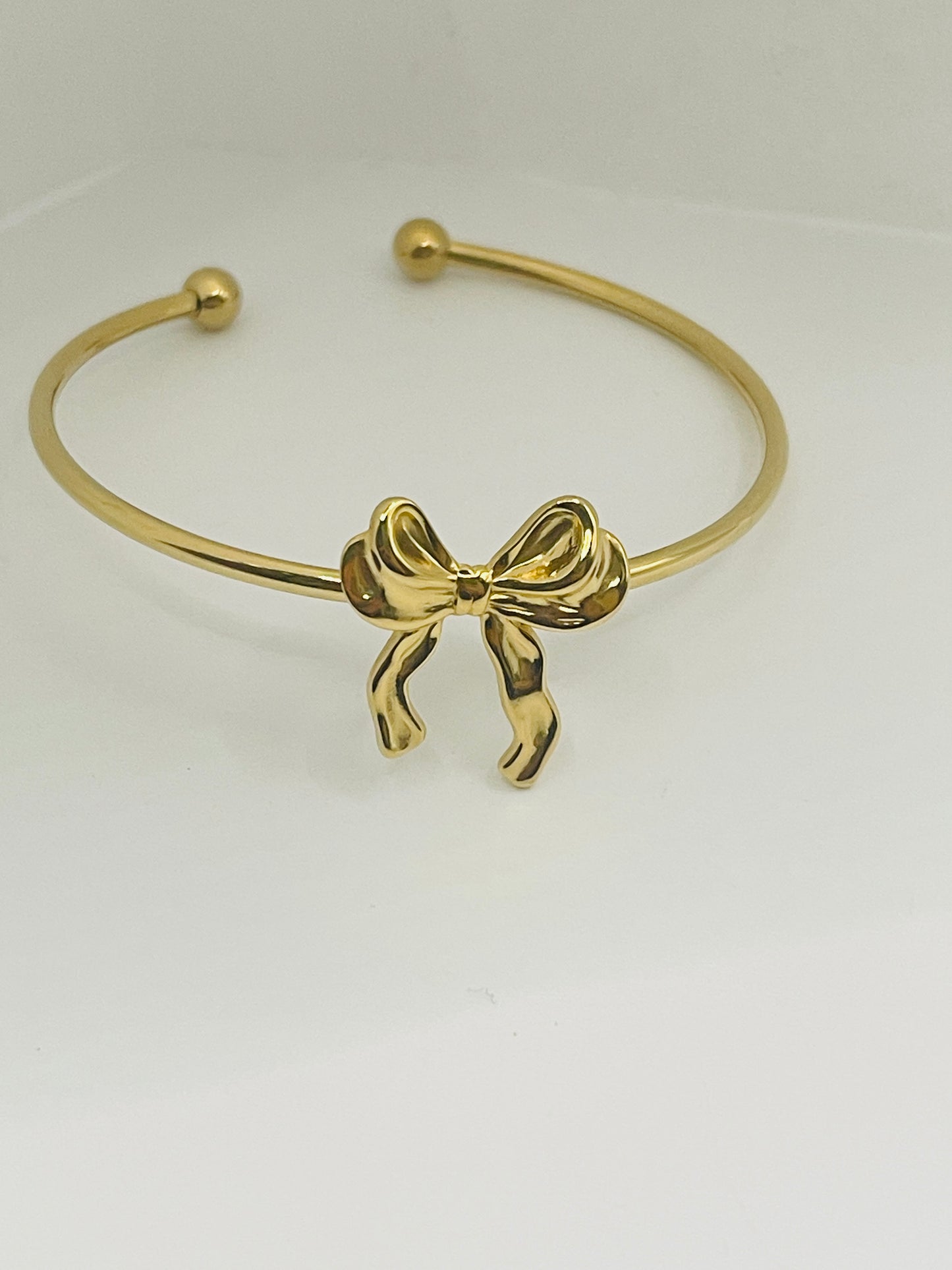 Dainty Bow Tie Cuff Bangle