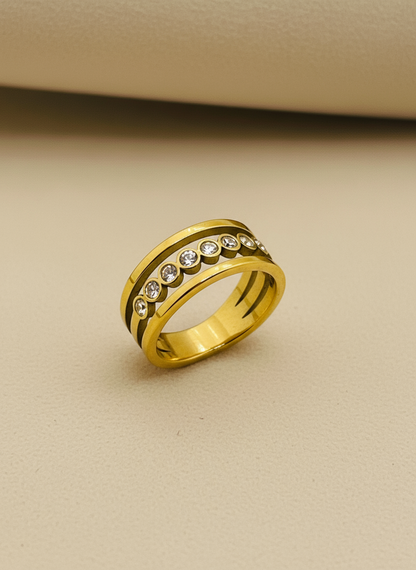 Golden Radiance Crystal Band