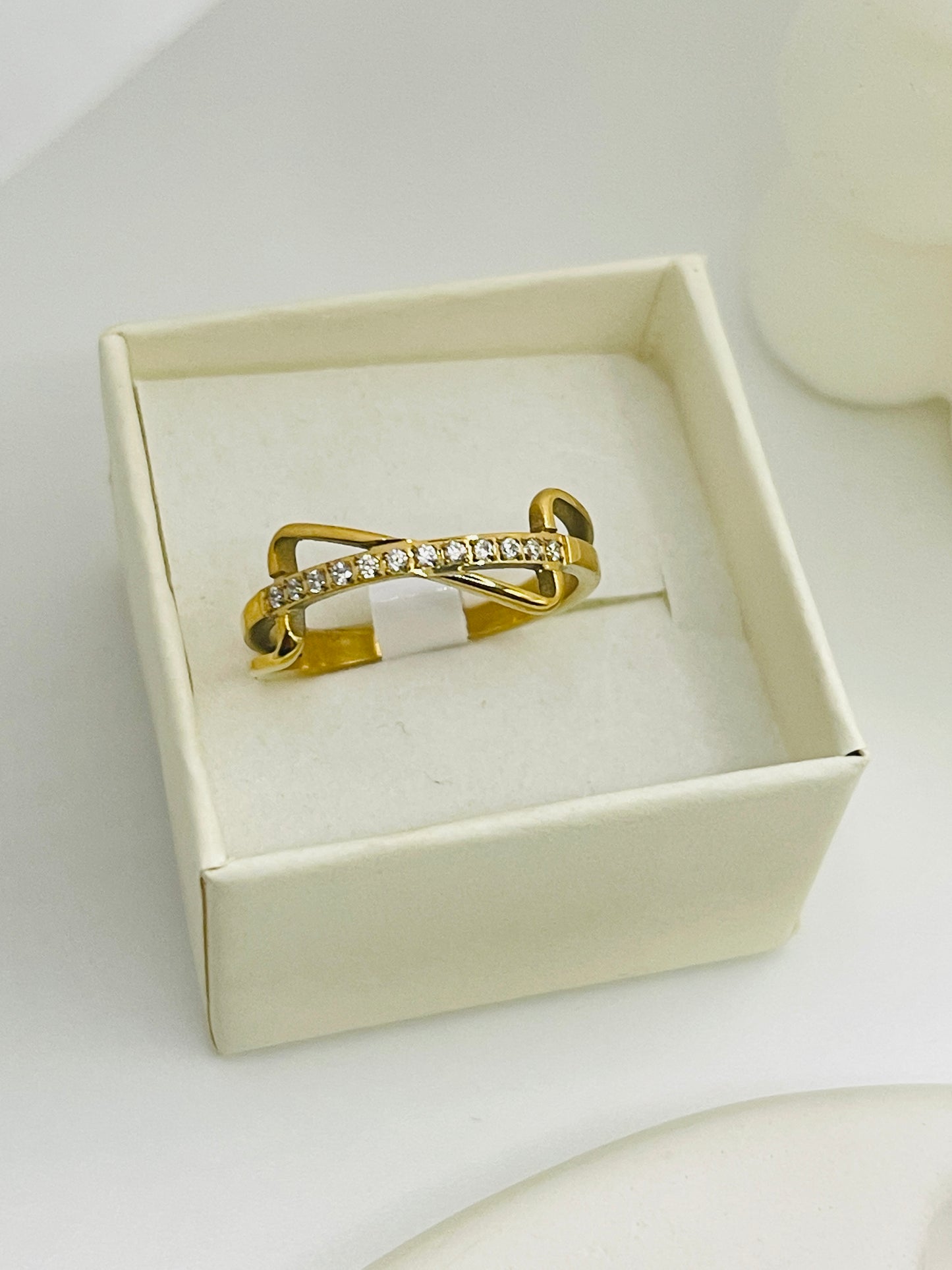 Open Infinity CZ Ring