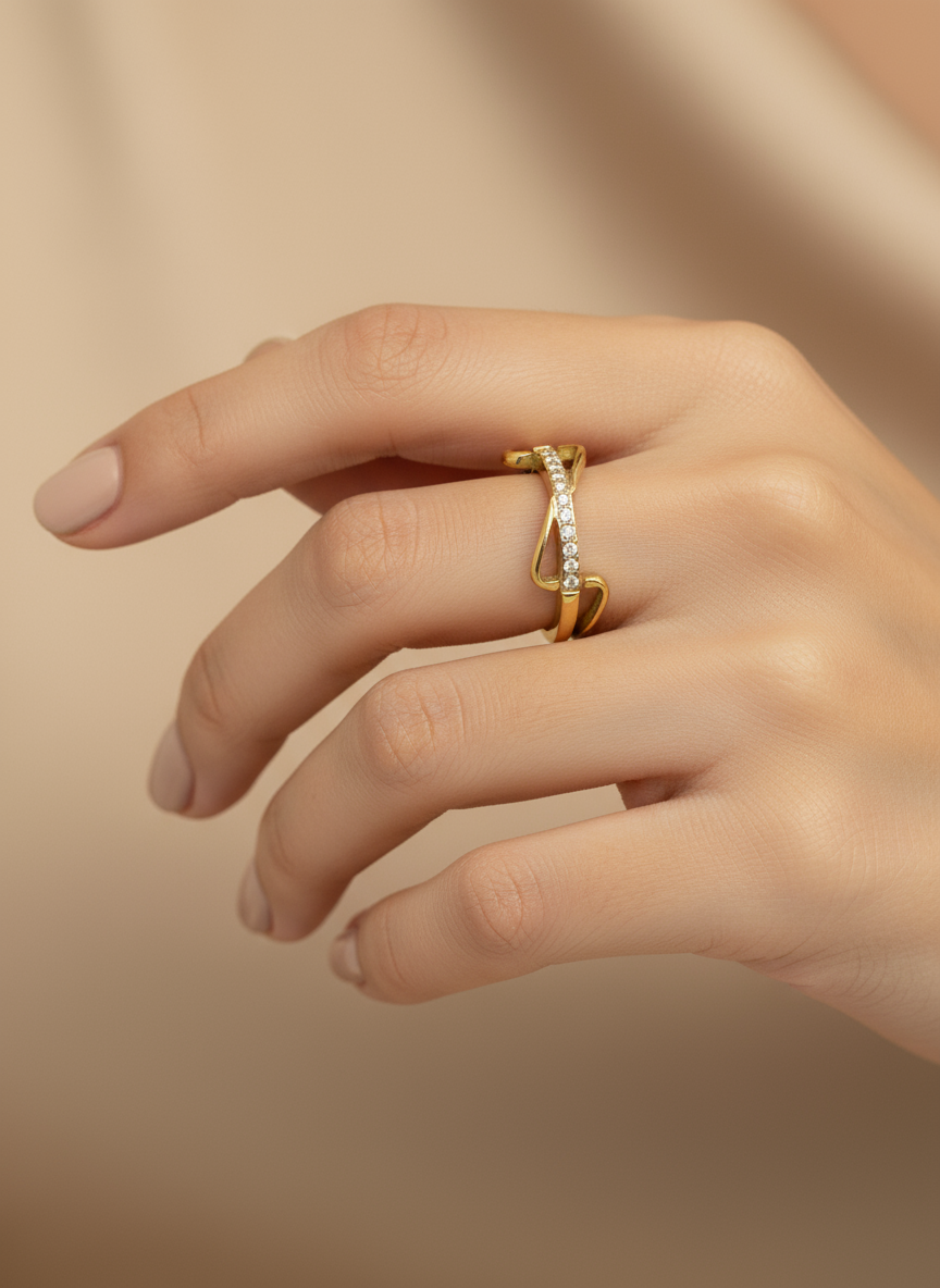 Open Infinity CZ Ring