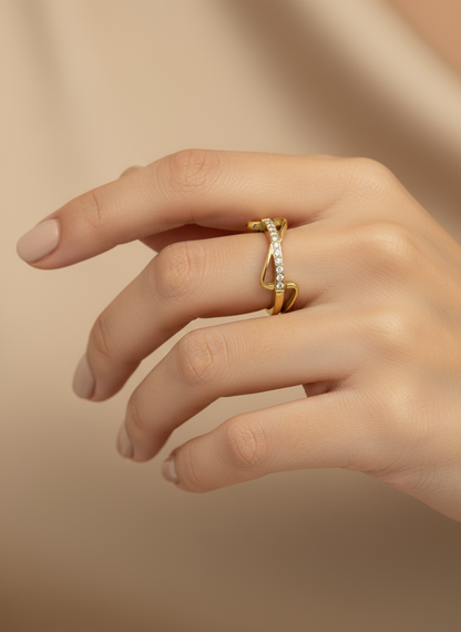 Open Infinity CZ Ring