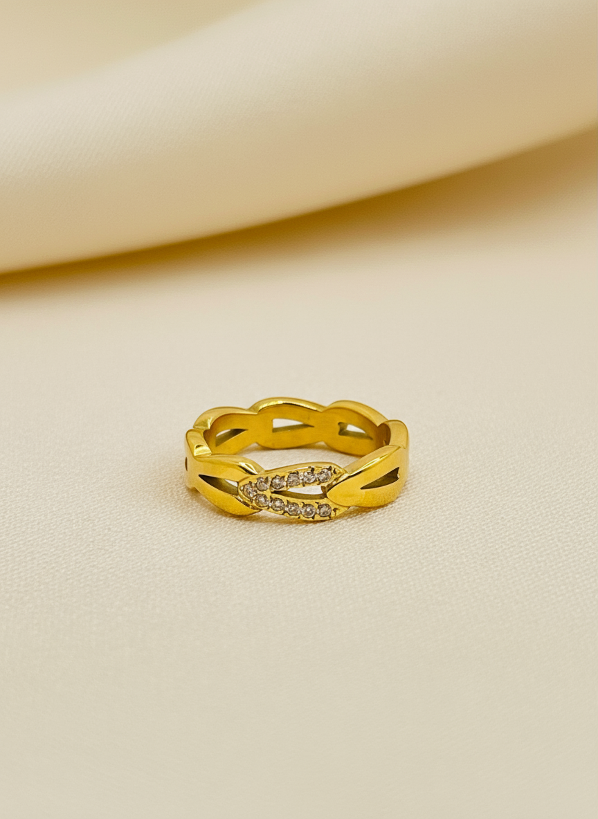 Infinity Pave Band Ring