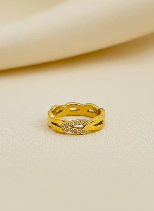 Infinity Pave Band Ring