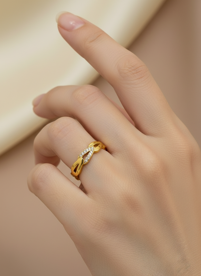 Infinity Pave Band Ring