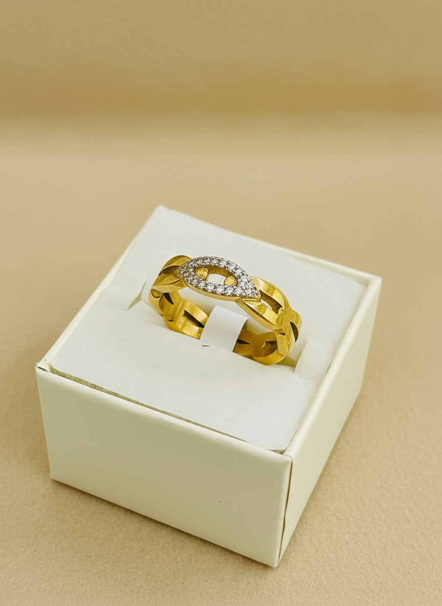 Infinity Pave Band Ring