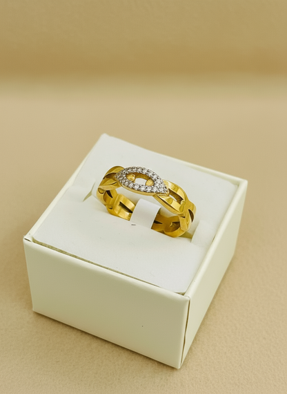 Infinity Pave Band Ring