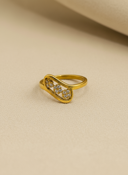 Dainty Bloom Cluster Ring