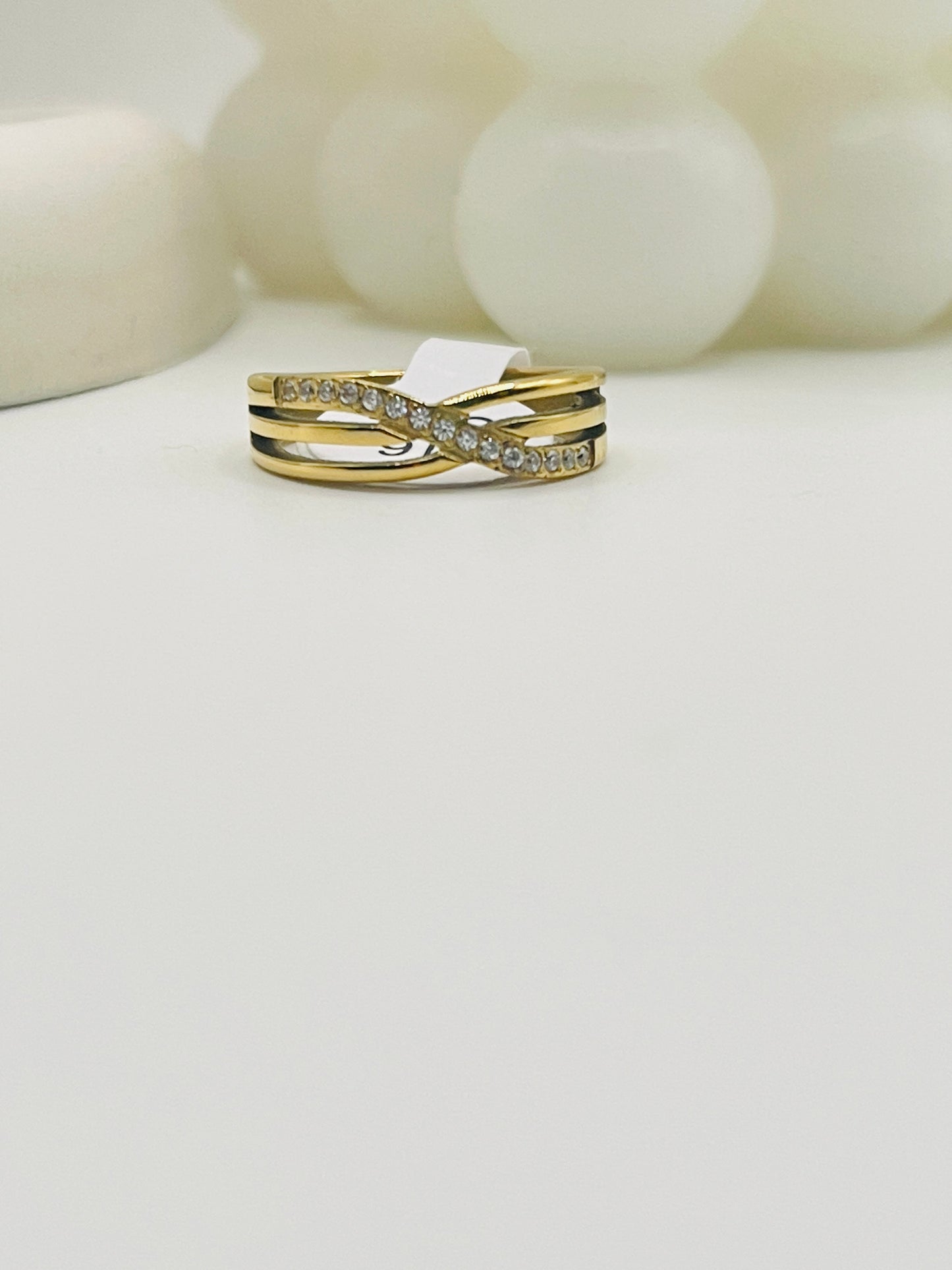 Intertwined Sparkle Ring