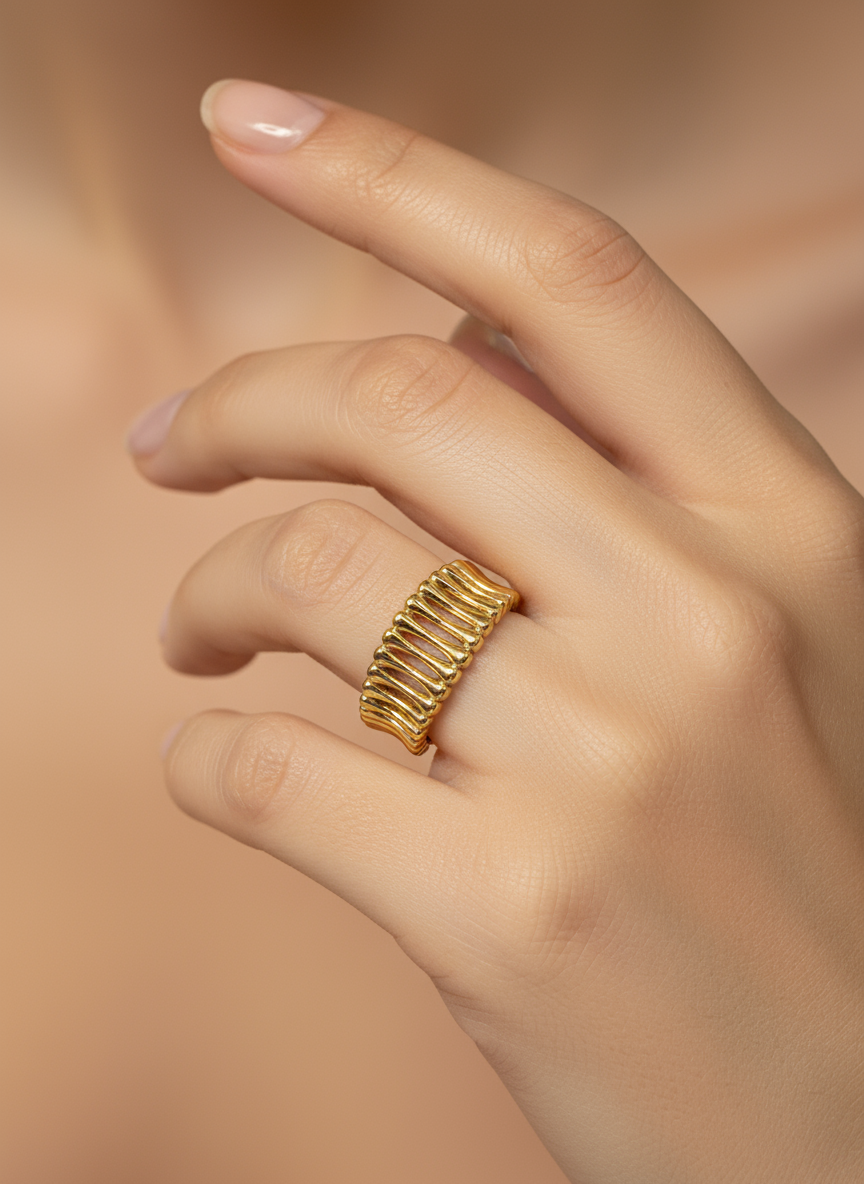 Sculptural Cuff Ring