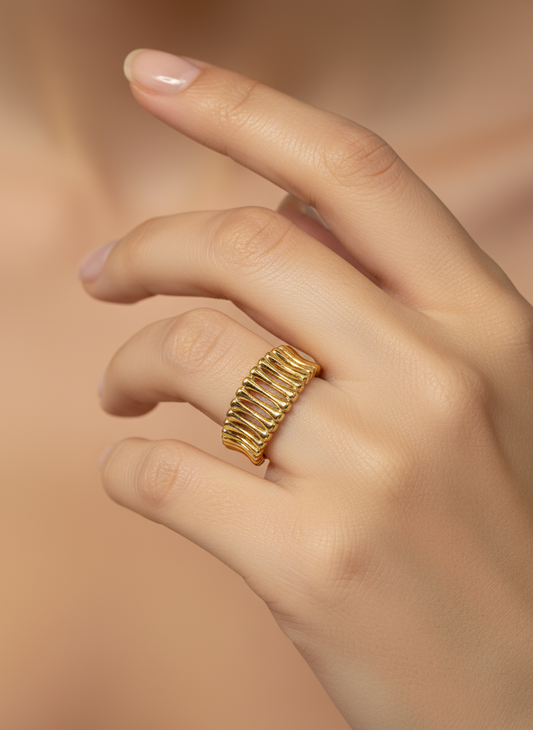Sculptural Cuff Ring