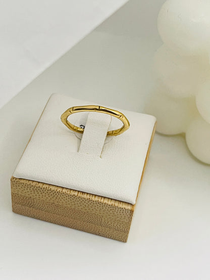 Golden Bamboo Ring
