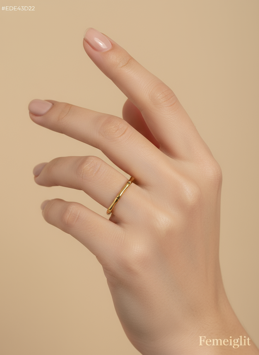 Golden Bamboo Ring