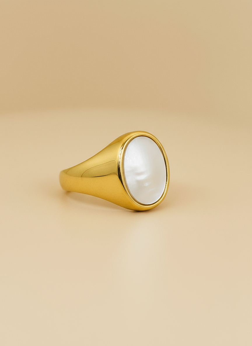 Oval Shell Ring