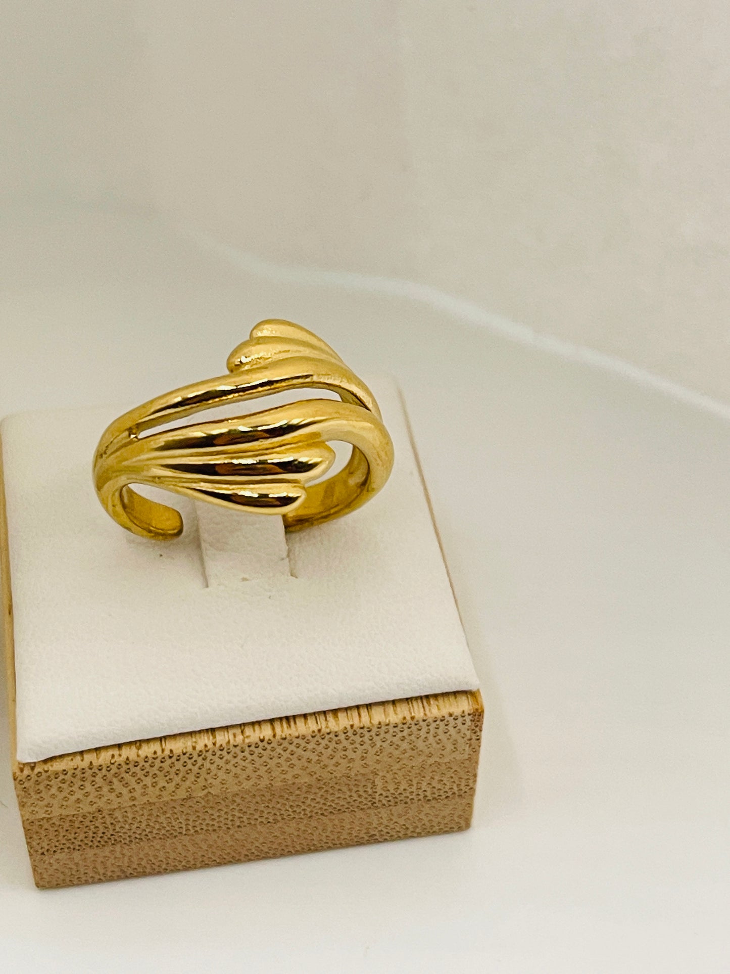 Golden Cascade Ring