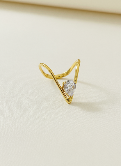 Solitaire V-Ring