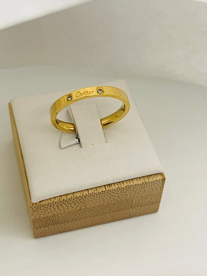 Timeless Slim Sparkle Ring