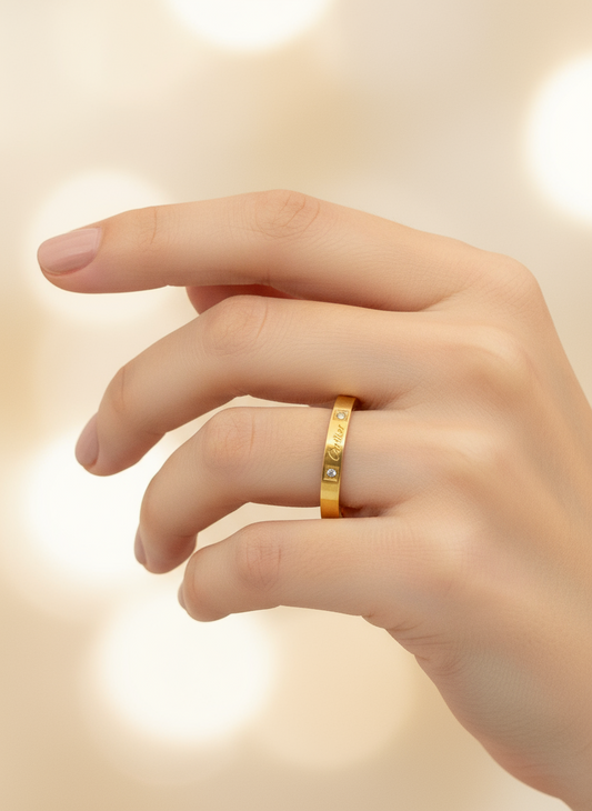 Timeless Slim Sparkle Ring