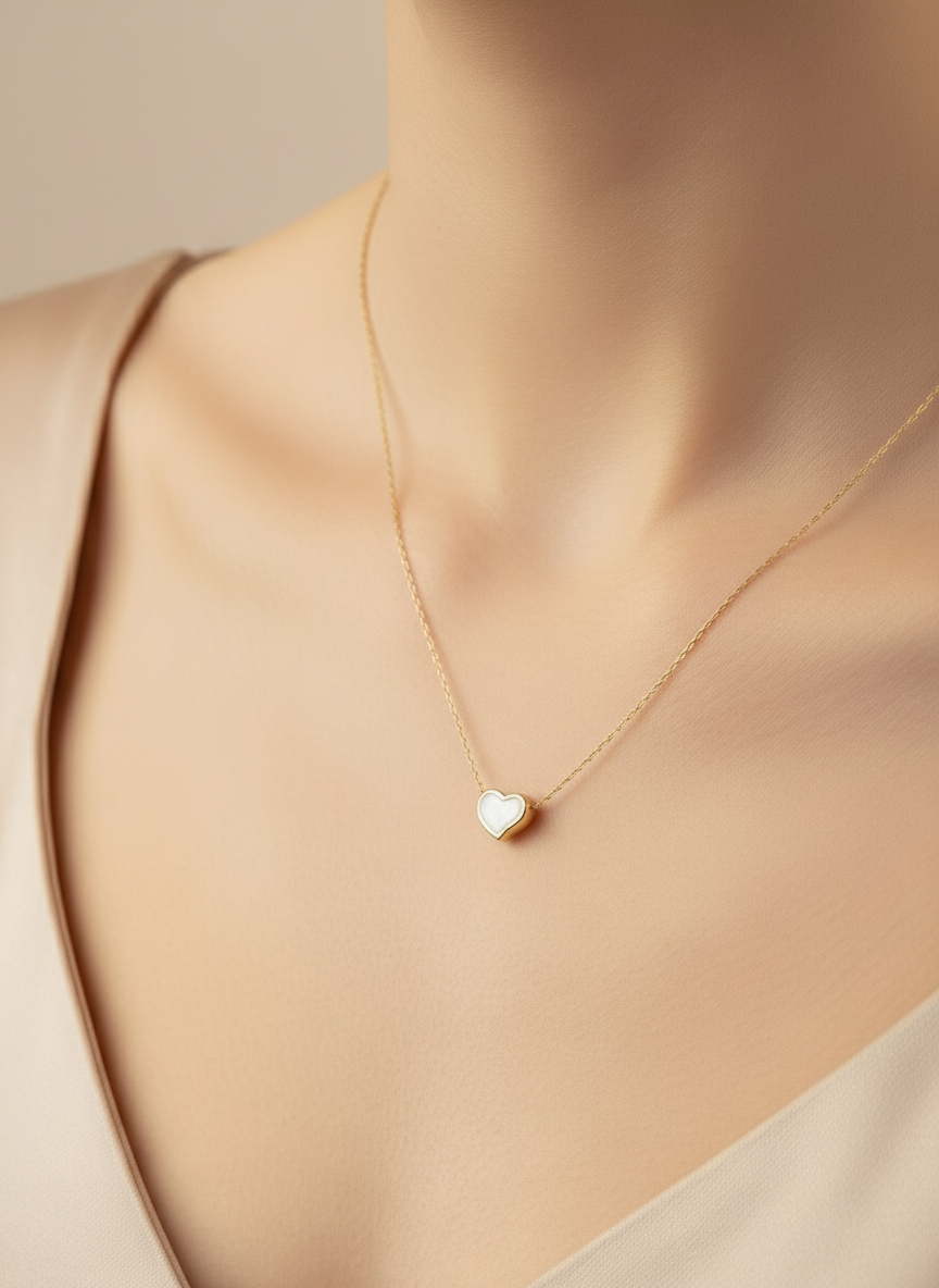 Aura Heart Gold Chain