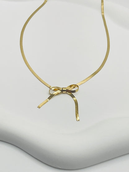 Bow Statement Necklace