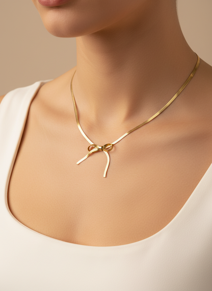 Bow Statement Necklace