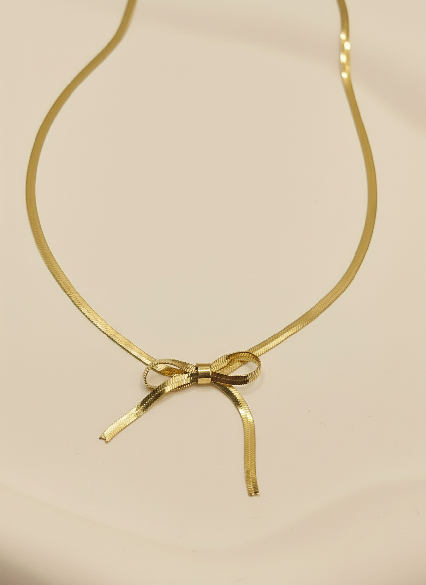 Bow Statement Necklace