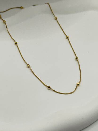 Simple Beaded Snake Chain