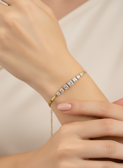 Solitaire Snake Bracelet