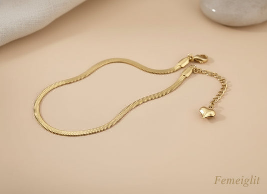 Sleek Snake Chain Anklet
