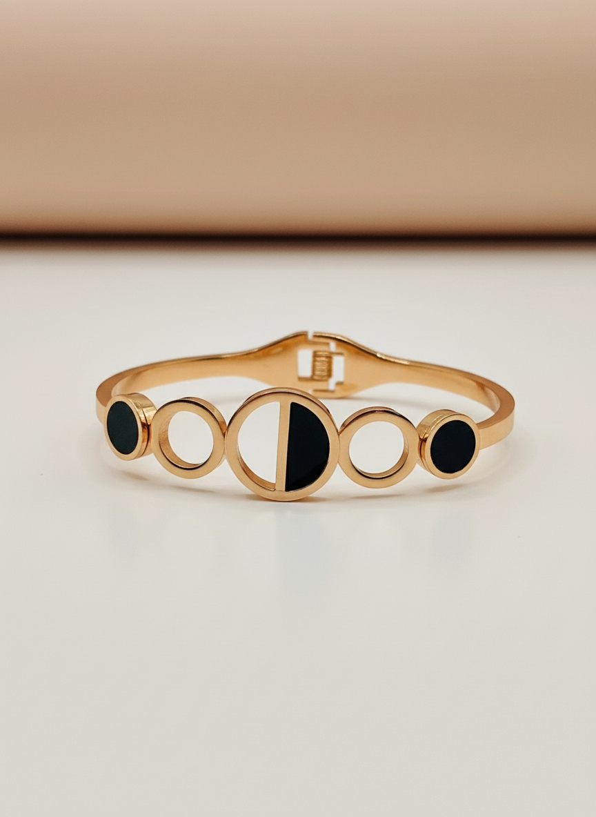 Kids Statement Rose Gold Cuff Bangle