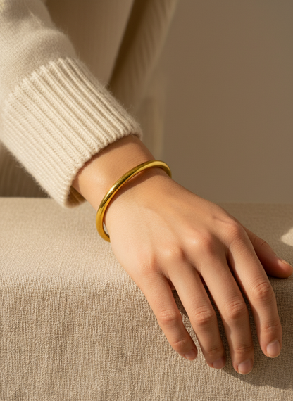 Classic Gold  Minimal Bangle