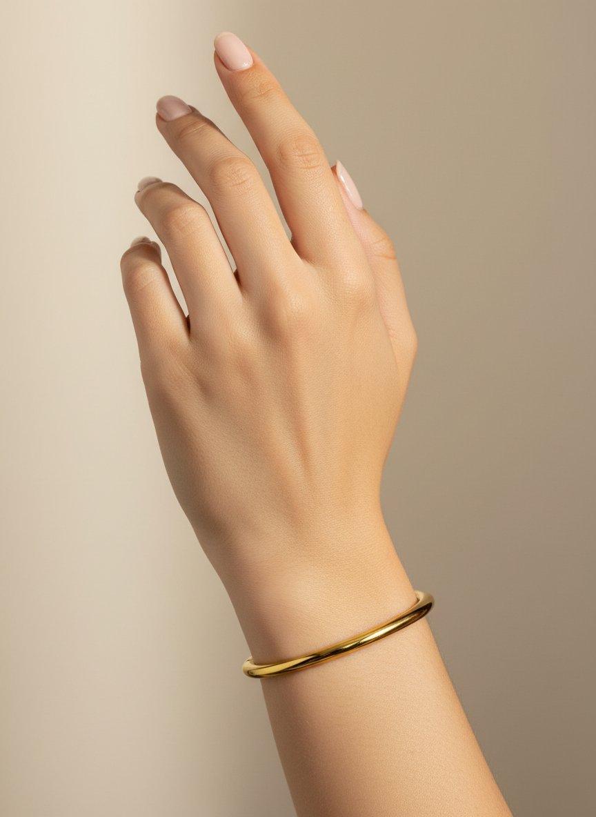 Classic Gold  Minimal Bangle
