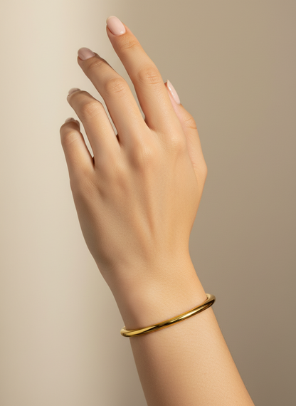 Classic Gold  Minimal Bangle
