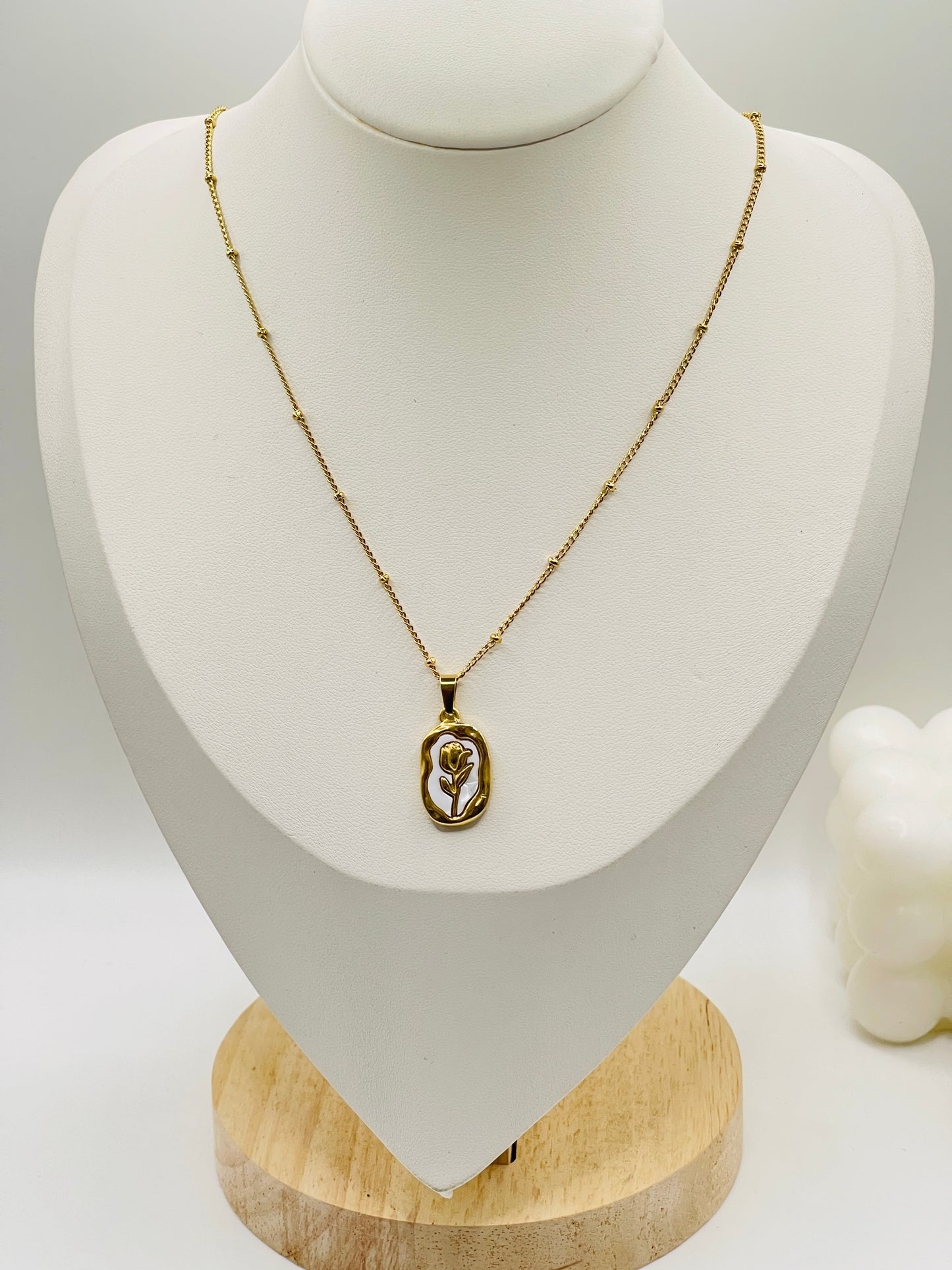 Gold Bloom Medallion Necklace
