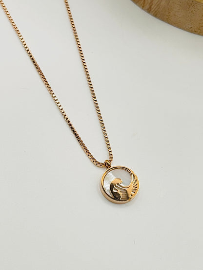 Rose Gold Wave Necklace