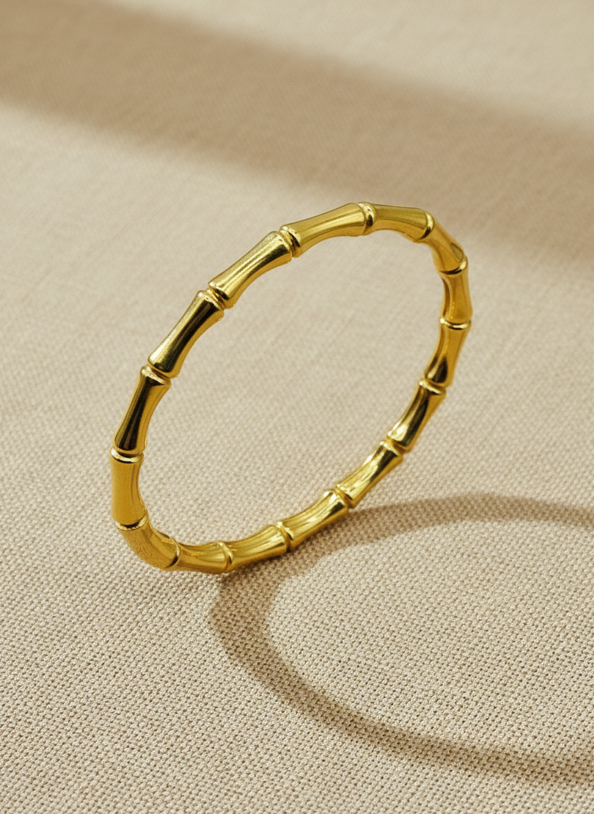 Kids Gold Bamboo Bangle