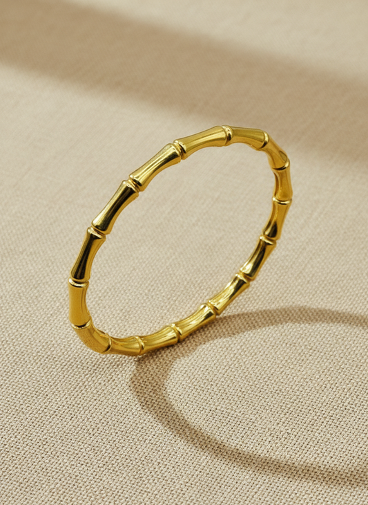 Kids Gold Bamboo Bangle