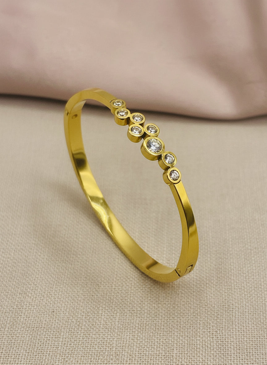 Kids Gold Bubble Cluster Bangle