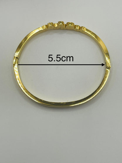 Kids Gold Bubble Cluster Bangle