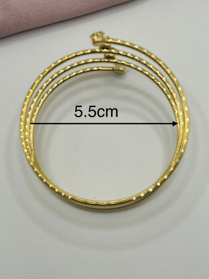 Gold Kids Cuff Bangle
